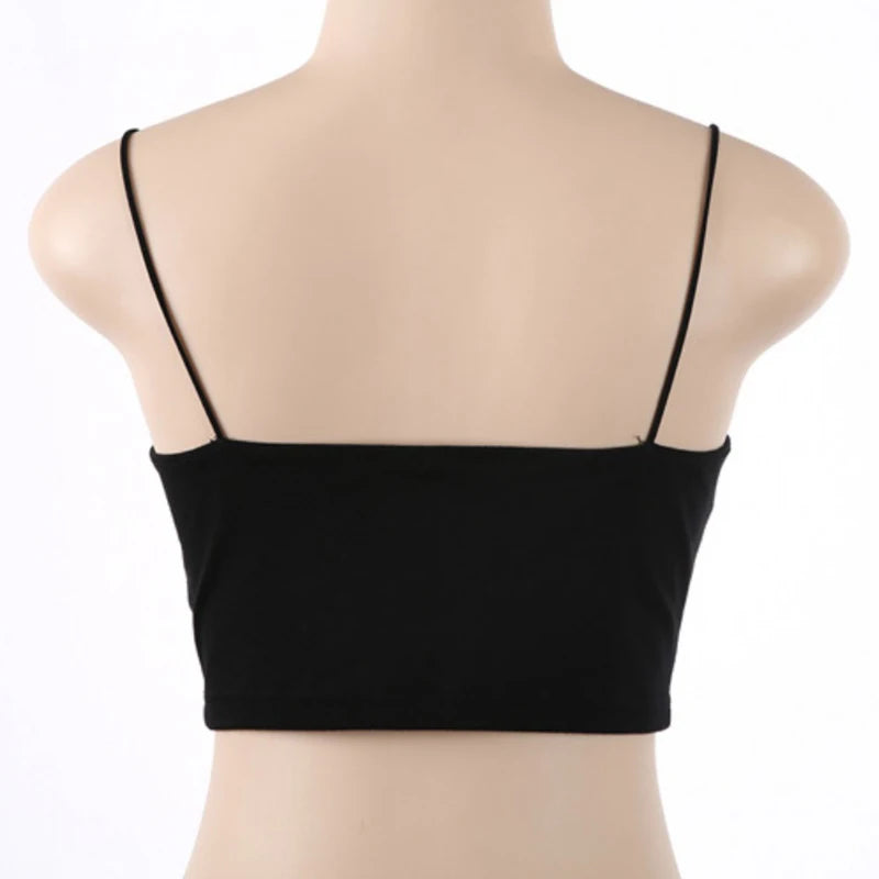 Sexy Sleeveless Cotton Straps Tops