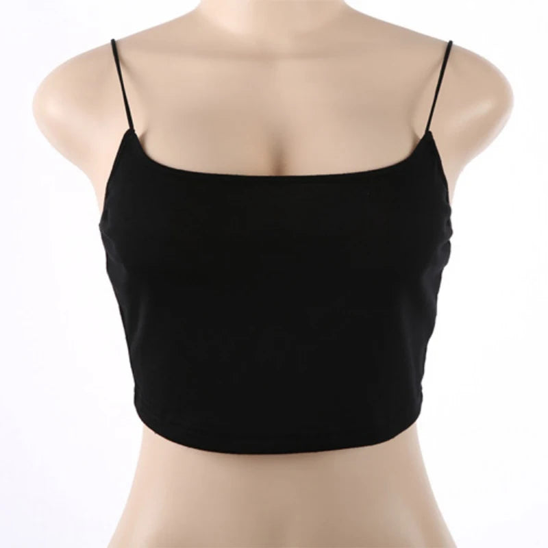 Sexy Sleeveless Cotton Straps Tops